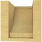 Ekena Millwork 5"W x 5"D x 5"H Wide Alpine Rough Cedar Woodgrain TimberThane Corbel, Primed Tan CORUR05X05X05ALPRCPR - alternate 4